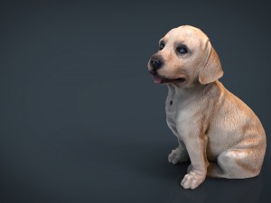 decorative dog garden 3D Model