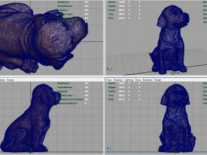 decorative dog garden 3D Model