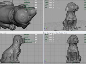 decorative dog garden 3D Model