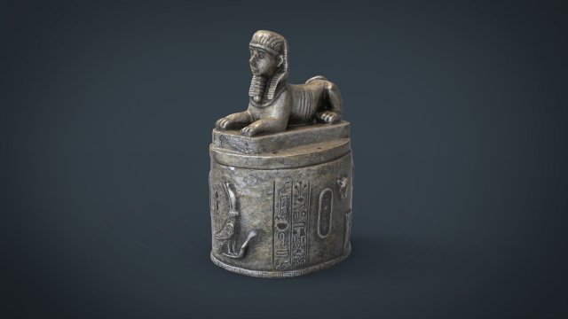 esfinge 3D मॉडल .c4d .max .obj .3ds .fbx .stl .blend 