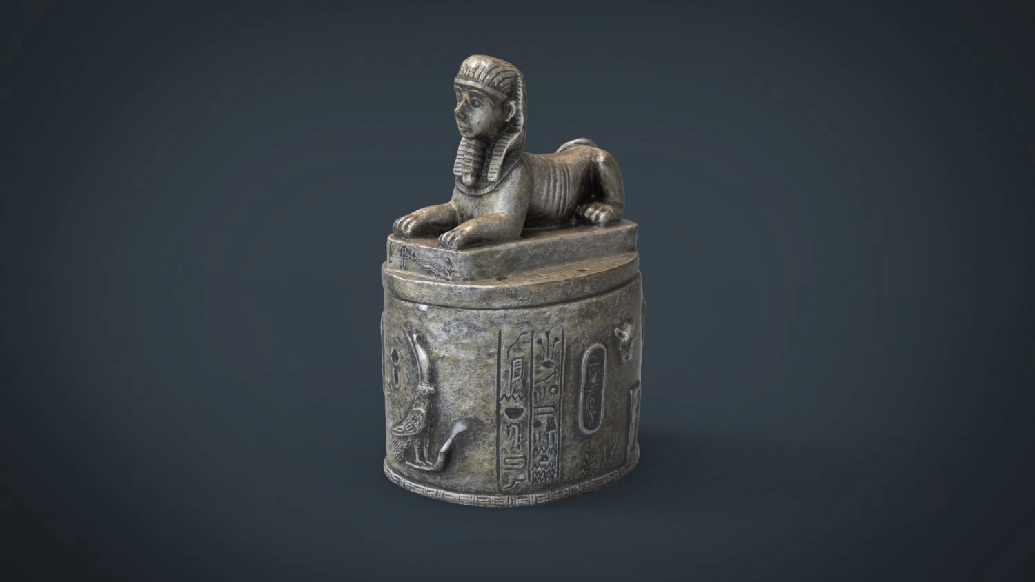 esfinge 3D Model .c4d .max .obj .3ds .fbx .stl .blend