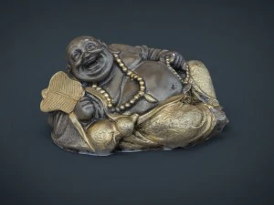 मुस्कुराते हुए बुद्ध 3D मॉडल