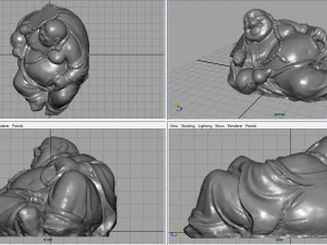 smiling buddah 3D Model