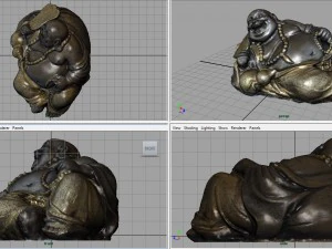 smiling buddah 3D Model