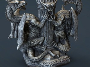 dragons candle 3D Model