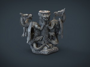 dragons candle 3Dモデル