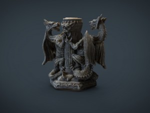 dragons candle 3Dモデル