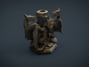 dragons candle 3Dモデル