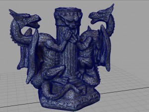 dragons candle 3Dモデル