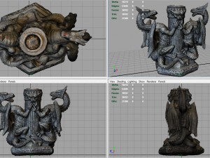 dragons candle 3Dモデル