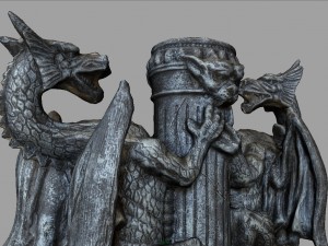 dragons candle 3Dモデル