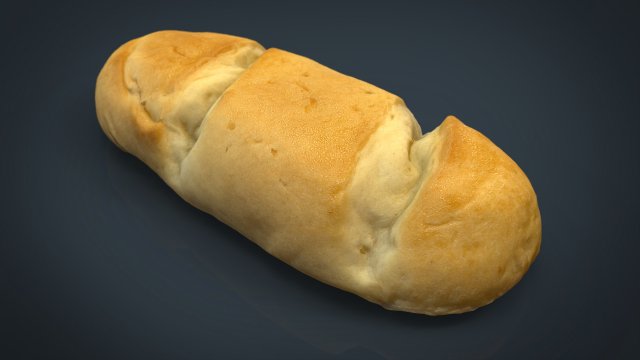milk bread Modello 3D .c4d .max .obj .3ds .fbx .stl .blend 