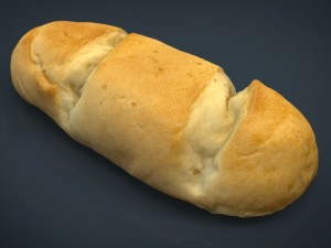 milk bread 3D 모델
