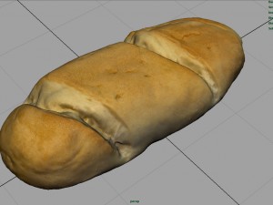 milk bread Modello 3D