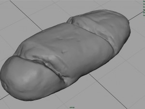 milk bread Modello 3D