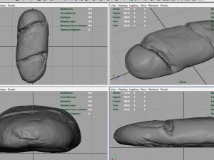milk bread Modello 3D