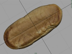 milk bread Modello 3D