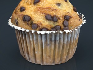 chocolate chip cupcake Modelo 3D