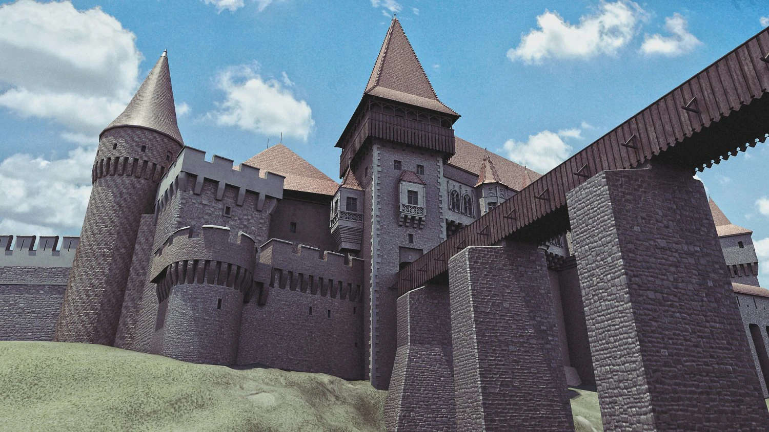 castelo de corvin Modelo 3D .c4d .max .obj .3ds .fbx .stl .blend 