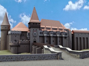 corvin castle Model 3D