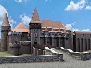 castelo de corvin Modelo 3D