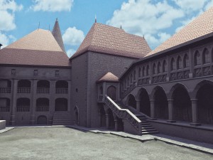 corvin castle Model 3D