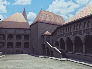 castelo de corvin Modelo 3D