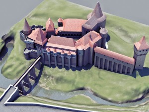 corvin castle Model 3D