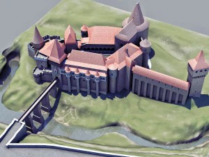 castelo de corvin Modelo 3D