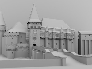 corvin castle Model 3D