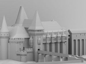 corvin castle Model 3D