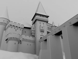 castelo de corvin Modelo 3D