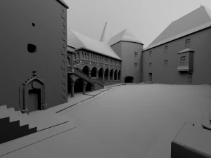 castelo de corvin Modelo 3D