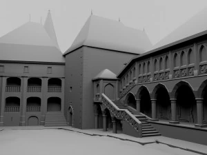 castelo de corvin Modelo 3D