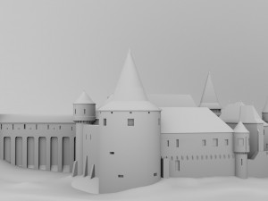 corvin castle Model 3D
