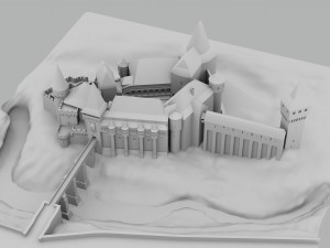 corvin castle Model 3D