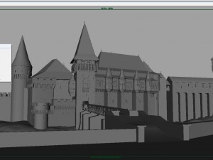 corvin castle Model 3D