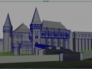 corvin castle Model 3D
