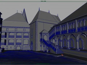 castelo de corvin Modelo 3D