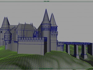 corvin castle Model 3D