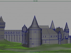 corvin castle Model 3D