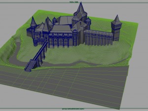 corvin castle Model 3D