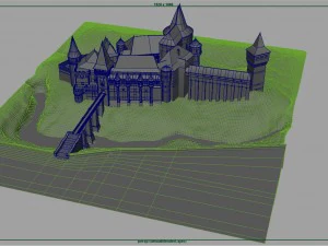 castelo de corvin Modelo 3D
