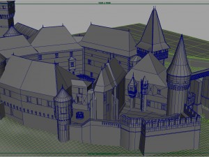 corvin castle Model 3D