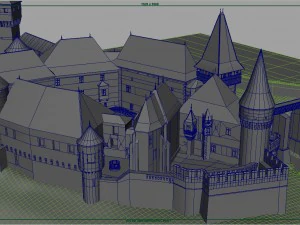 castelo de corvin Modelo 3D