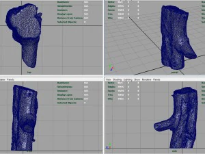 wood log 1 3D Model