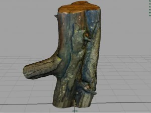 wood log 1 3D Model