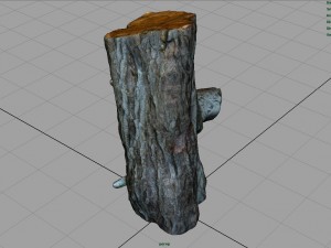 wood log 1 Model 3D