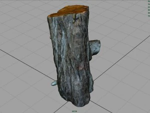wood log 1 3D Model