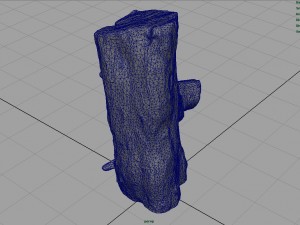 wood log 1 Model 3D